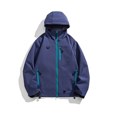 户外秋装新款登山港风防水拉链冲锋衣男夹克潮外套JK5806P65，男装夹克，电商A128