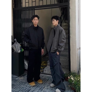 2025春秋痞帅外套男ins高街潮牌港风日系原宿风韩版潮流宽松夹克图片