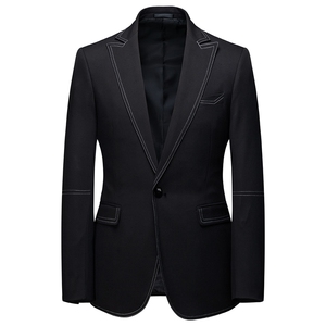 精品19新款欧美休闲西服2件套新郎伴郎婚礼两粒扣 XF123 P185图片