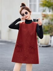 优雅连衣裙套装女2026春新款气质高级感打底亮片背心裙两件套，女装套装/套裙，冬木谷雨