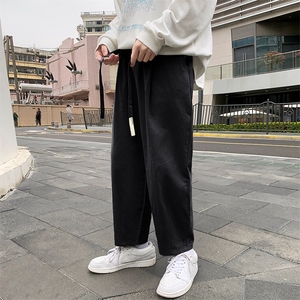 K503-P45 2025新款亚麻棉麻九分裤男士大码休闲裤港风直筒裤 控68图片