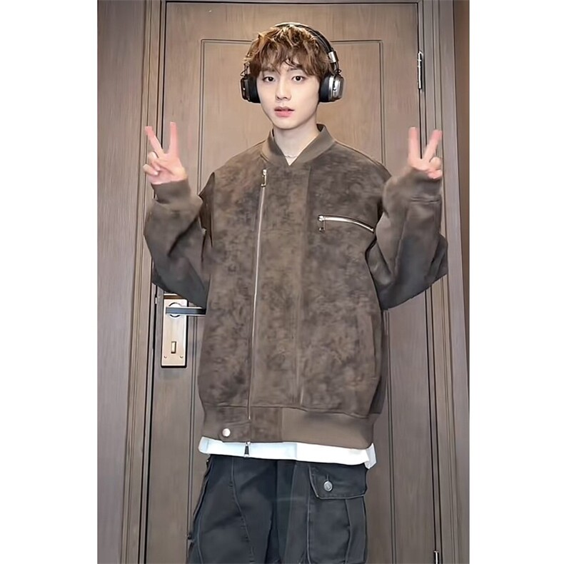网图美拉德水洗皮衣外套机车夹克J2536-P78,男装夹克,星座1213