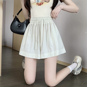 短裤女2024新款夏季高腰显瘦宽松休闲小个子冰丝短裤阔腿裤图片