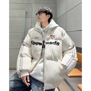 美式撞色棉服2024新款保暖棉袄冬季宽松休闲棉衣外套潮MF273-P106图片