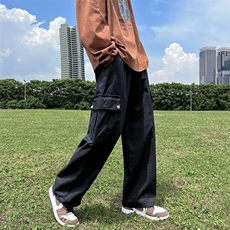工装裤男潮牌ins春秋季抽绳束脚裤子男韩版G83P42，男装休闲裤，星座1116-2