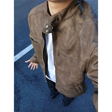 特P80无差价秋季时尚绣花夹克外套-HJ5715男模外景，男装夹克，电商A003