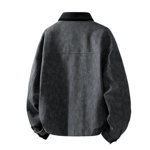 美式重磅蛇纹皮衣夹克男复古外套潮SY8808-特P81控168大码4-8XL+5图片