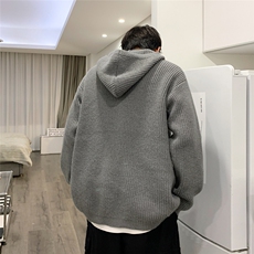 设计感半拉链连帽毛衣男女秋冬韩版潮流宽松针织衫外套BY315-p58，男装针织衫/毛衣，星座1008