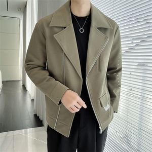 轻熟风~春季斜拉链设计机车服夹克外套 K354/P105图片
