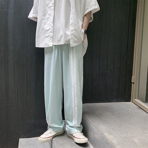 夏季拖地冰丝西裤织带直筒超薄垂感拖地裤XZ1004-1KZ1669P38图片