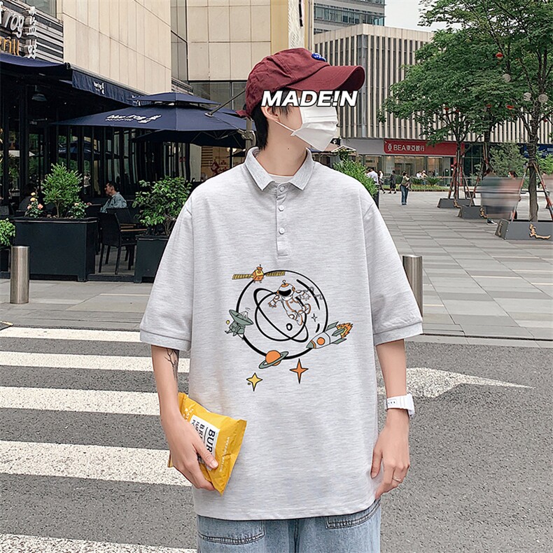 PL57142-P35翻领短袖polo衫男大码胖子半袖t恤男有领保罗衫模特,男装Polo衫,电商A040