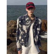 【现货】DJK884-特批58秋季新品潮流冷淡系高级感小香风垫肩外套，男装夹克，星座603-2