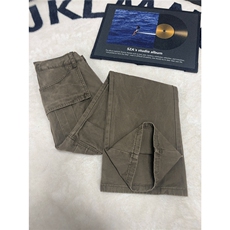 B221美式ins高街修身微喇洗褪工装休闲牛仔裤LK25609-特P50控98，男装牛仔裤，电商B221