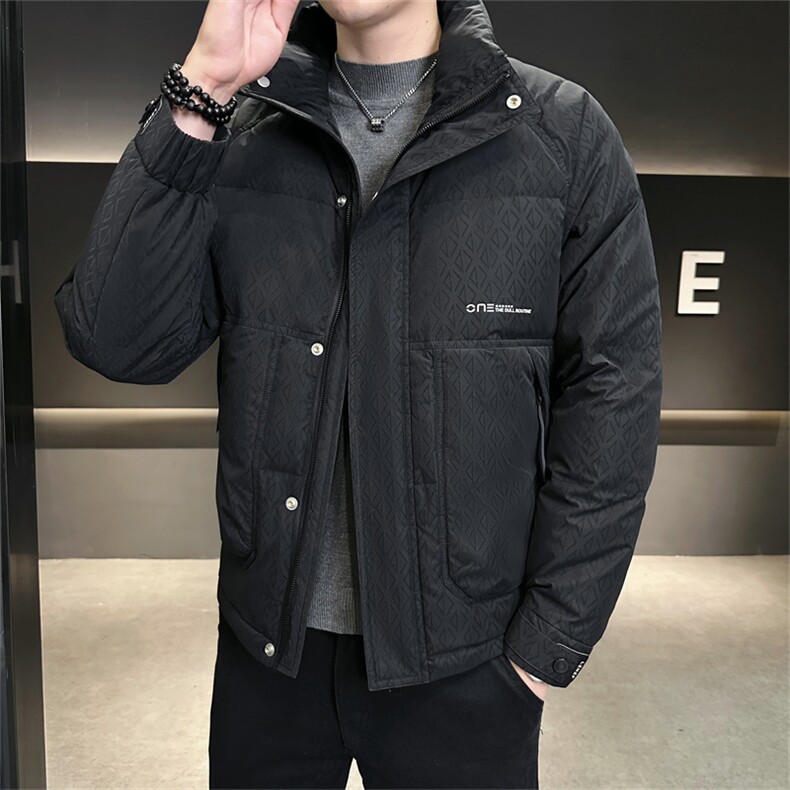 2025冬季DS-A225标新款男士立领白鸭绒羽绒服夹克885506-P150，男装夹克，电商A225