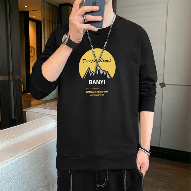 一件货源现货2025春秋新款大码男士印花圆领卫衣F172,男装卫衣,星座1816-2（原1210–2）