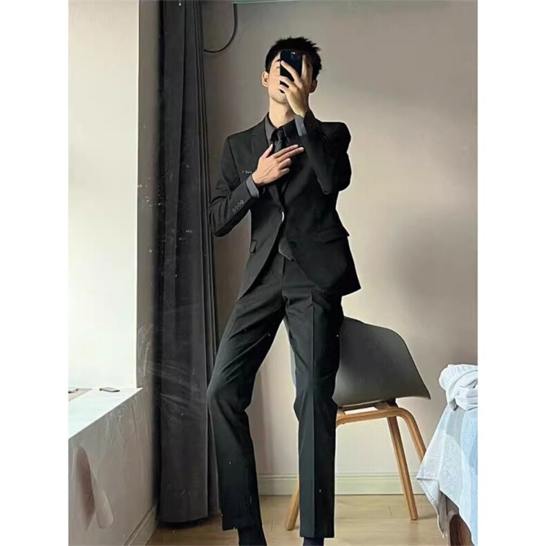 西服套装男士外套商务休闲春秋上衣伴郎服新郎结婚职业正装小西装,男装西服套装,星座601-1
