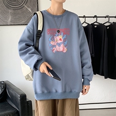 Y2544P38春秋季新款圆领卫衣男宽松套头衫港风休闲外套ins潮，男装卫衣，星座510A-1