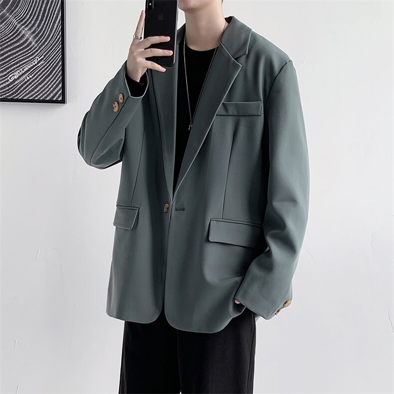 春秋季新款男士港风宽松休闲潮流西装韩版痞帅小西服外套XZ01-P90,男装西服,星座505-3