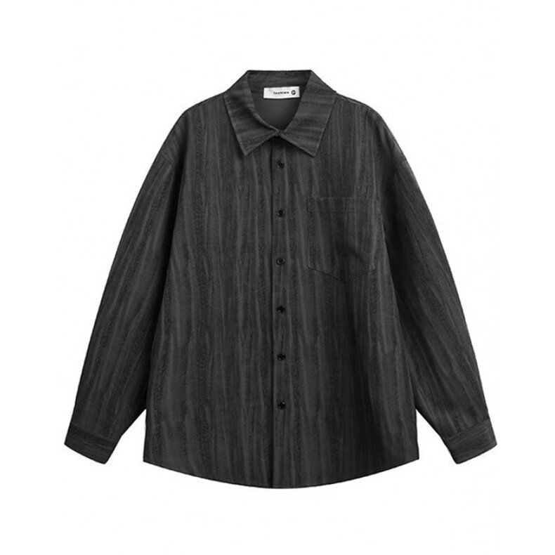 原宿文艺日系慵懒百搭新款简约长袖衬衫ins潮流时尚气质C558，男装衬衫，星座1116A（原606A-3）