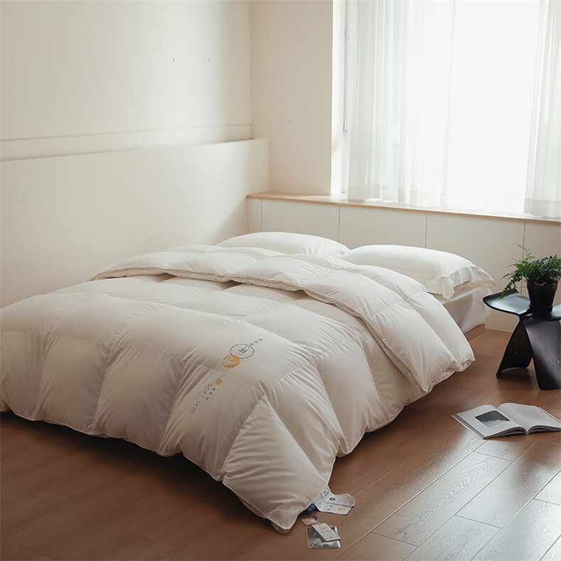 2025新款纯色日系羽绒被被子被芯，被套/被芯，一起卖家纺