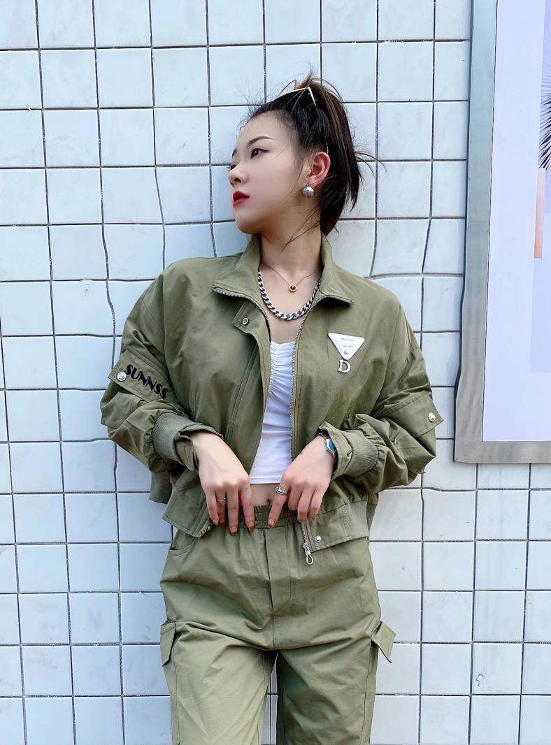 秋季新款贴标休闲套装，女装运动套装，帝瀛 DY