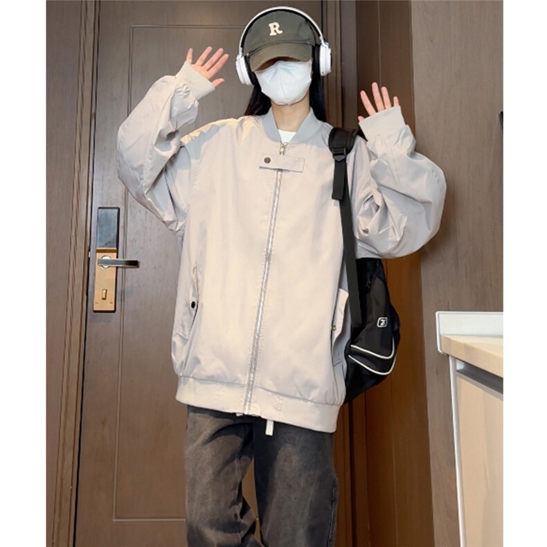 光板得物\唯品\抖音二开高品质防水棒球领冲锋衣夹克F360P55,男装夹克,电商A247