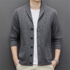 CAXBF8202钱塘2020-2中年男士帅气时尚休闲潮流开衫毛衣P71，男装针织衫/毛衣，钱塘207-2