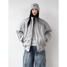 网图美式解构棒球棉服男冬季加厚廓形机能立领外套MY61049-特P78，男装棉衣，星座1007（原301D）