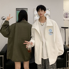 麂皮绒夹克男大码立领褂子外套JK85274-P68加绒款-P78，男装夹克，电商A040