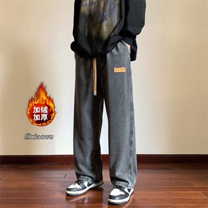 点击8 大码加绒牛仔裤直筒B342-K7009-特P35  加绒P45 控58图片