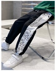 218-1-P40-CK1885新款时尚休闲松紧裤脚束脚裤，男装休闲裤，四季星座218-1
