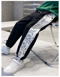 218-1-P40-CK1885新款时尚休闲松紧裤脚束脚裤图片
