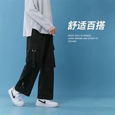 裤子男秋季韩版宽松束脚休闲裤ins港风潮学生运动卫裤K1376-P38，男装休闲裤，星座512-4