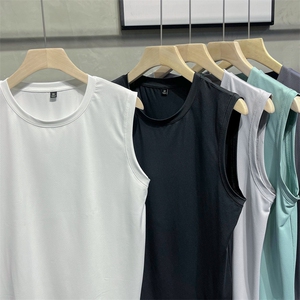男冰丝T恤一级鸟眼背心无袖T恤衫大码M-5XL BX46 P9图片