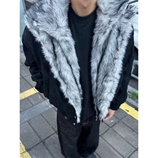 羊羔绒毛棉袄男士冬季加厚加绒连帽棉衣冬装棉服外套MS592，男装棉衣，星座1116A（原606A-3）