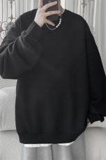S8009/P35春装新款现货港风个性提花卫衣男上衣T恤外套男，男装T恤，电商A141