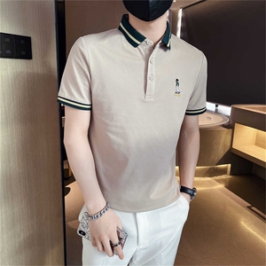 继续2026夏季短袖翻领Polo衫大码时尚半袖上衣D342-T016-P45