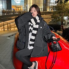 小棉袄2021年新款韩版秋冬季外套面包服短款羽绒棉衣棉服女厚，女装棉衣/棉服，潮品会