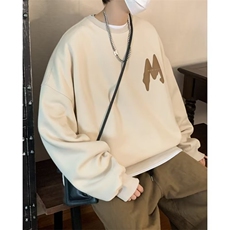 纯色卫衣外套男春秋季圆领休闲长袖衣服W5061P36，男装卫衣，星座1116-2