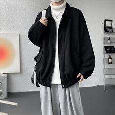 现货JK1166-特批60控98美式翻领夹克大码痞帅老钱风上衣外套，男装夹克，电商A059