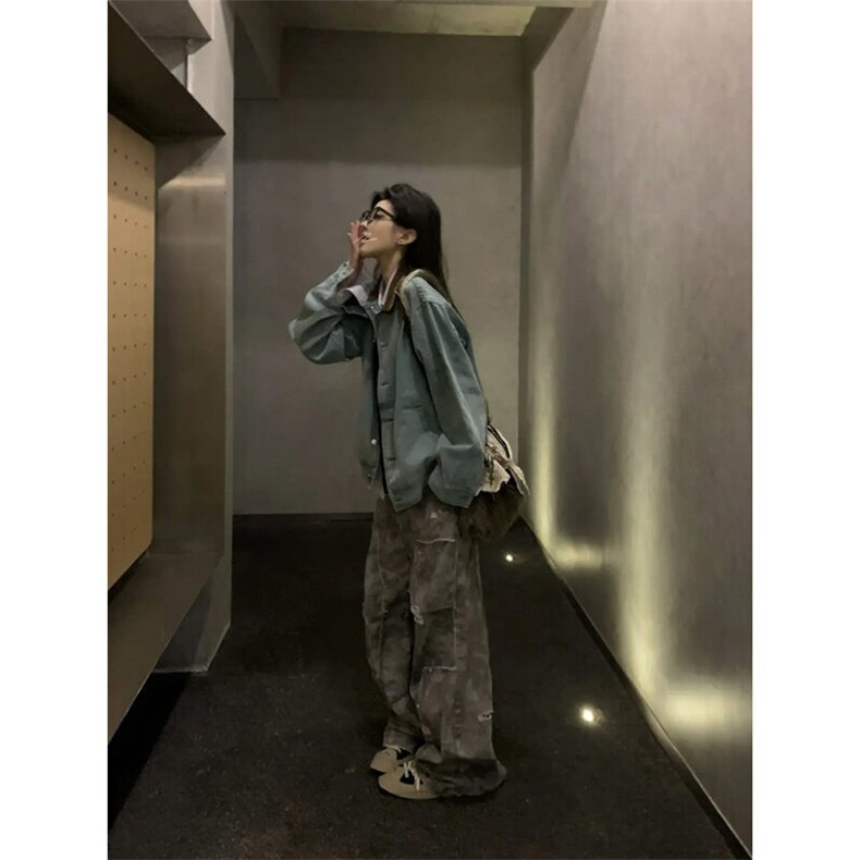 JKA956LL-特P78孔雀绿夹克男水洗复古外套,男装夹克,星座1007（原301D）