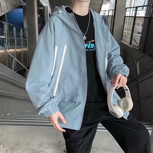 夹克春季男士冲锋衣连帽韩版潮流休闲男外套装JK0320-P42图片