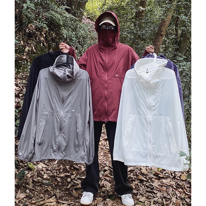 港风大码复古山系户外薄款男女连帽防晒服XZ213-JKFS01-P55控78,男装防晒衣,星座213