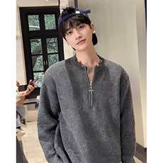 美式破坏感毛衣男女秋冬季慵懒风半拉链针织衫潮痞帅外套MY9809，男装针织衫/毛衣，星座1116A（原606A-3）