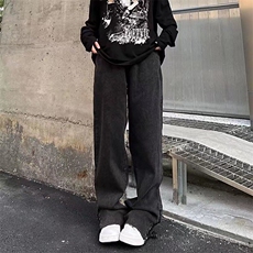 2025新款高街裤子直筒裤休闲水洗牛仔裤NZ8830，男装牛仔裤，星座1108-1