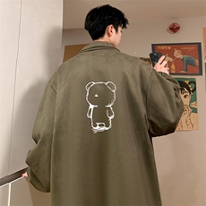 麂皮绒夹克男大码立领褂子外套JK85339-P68加绒款-P78，男装夹克，电商A040