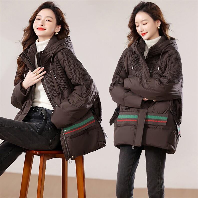 2024冬季新款羽绒服时尚气质优雅宽松舒适保暖中长款羽绒服，女装羽绒服，香香