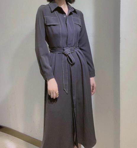 【东方名裳】早秋新款明线连衣裙，女装连衣裙，东方名裳