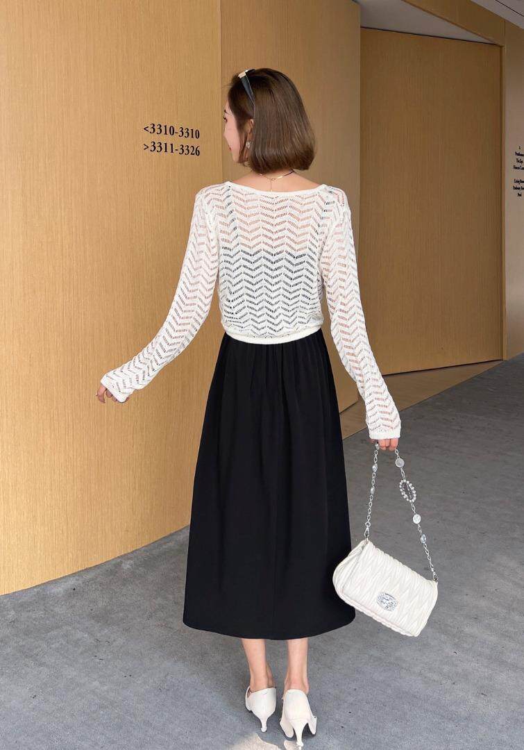 （现货）两件套连衣裙，女装连衣裙，伊娜蕾尔