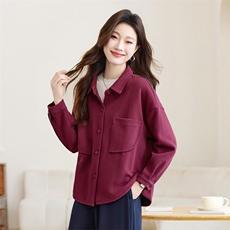 长期有大货开衫卫衣外套女秋装落肩纽扣上衣韩系慵懒松弛感春秋装，女装衬衫，璐依舞